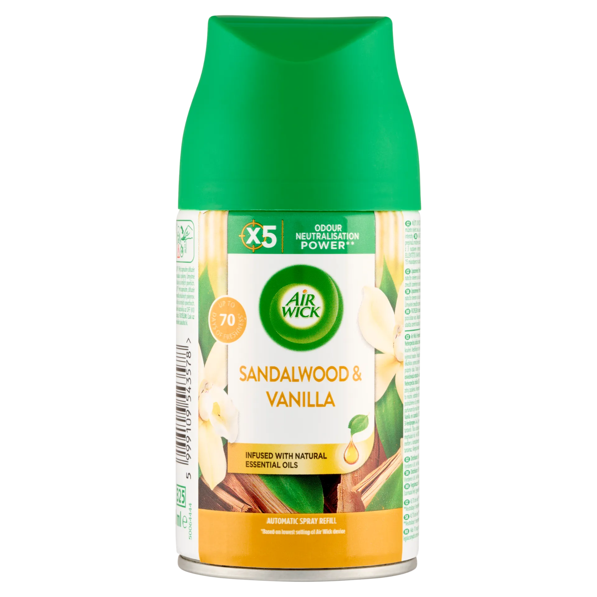 Air Wick Freshmatic Vanília és Szantálfa automata légfrissítő spray utántöltő 250 ml