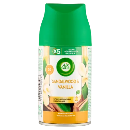 Air Wick Freshmatic Vanília és Szantálfa automata légfrissítő spray utántöltő 250 ml termékhez kapcsolódó kép