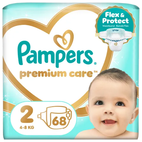 Pampers Premium Care Pelenka, Méret: 2, 68 db, 4kg-8kg termékhez kapcsolódó kép