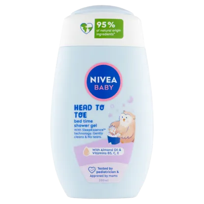 NIVEA Baby Bed Time Head To Toe tusfürdő 200 ml  termékhez kapcsolódó kép