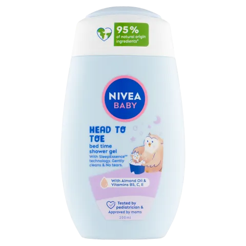 NIVEA Baby Bed Time Head To Toe tusfürdő 200 ml  termékhez kapcsolódó kép
