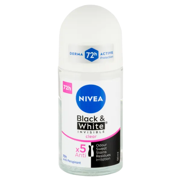 NIVEA Black & White Invisible Clear izzadásgátló 50 ml termékhez kapcsolódó kép