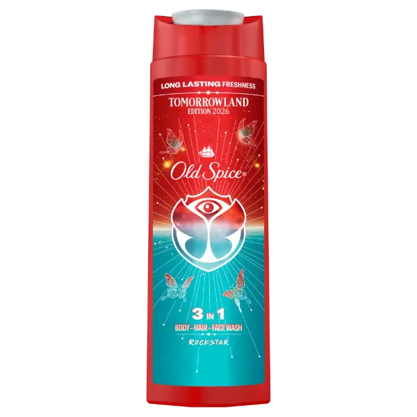 Old Spice Rock Star férfi tusfürdő és sampon, 400 ml termékhez kapcsolódó kép
