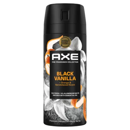 AXE Fine Fragrance Collection Black Vanilla + Orange & Sandalwood Scent dezodor 150 ml termékhez kapcsolódó kép