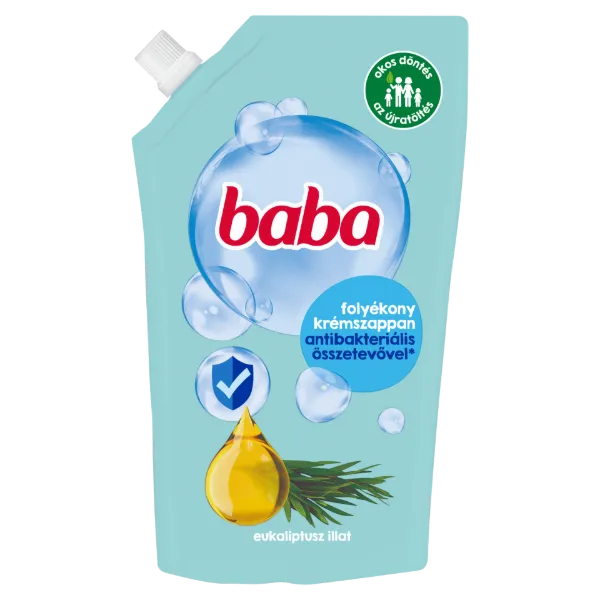 Baba eukaliptusz illat folyékony krémszappan antibakteriális összetevővel 500 ml termékhez kapcsolódó kép