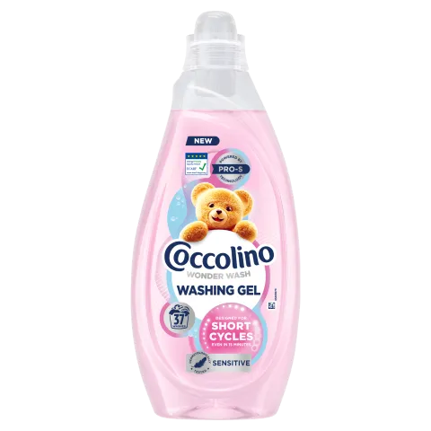 Coccolino Sensitive mosógél gyors mosáshoz 37 mosás 1480 ml termékhez kapcsolódó kép