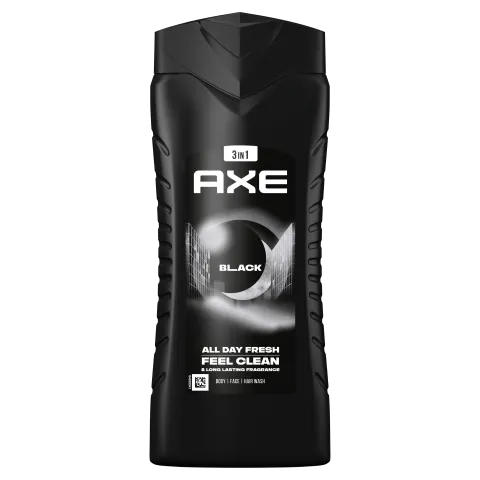 AXE Black 3 in 1 tusfürdő testre, arcra, hajra 400 ml termékhez kapcsolódó kép