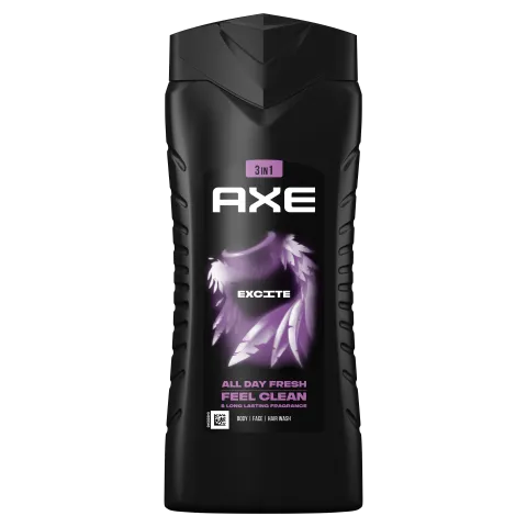 AXE Excite 3 in 1 tusfürdő testre, arcra, hajra 400 ml termékhez kapcsolódó kép