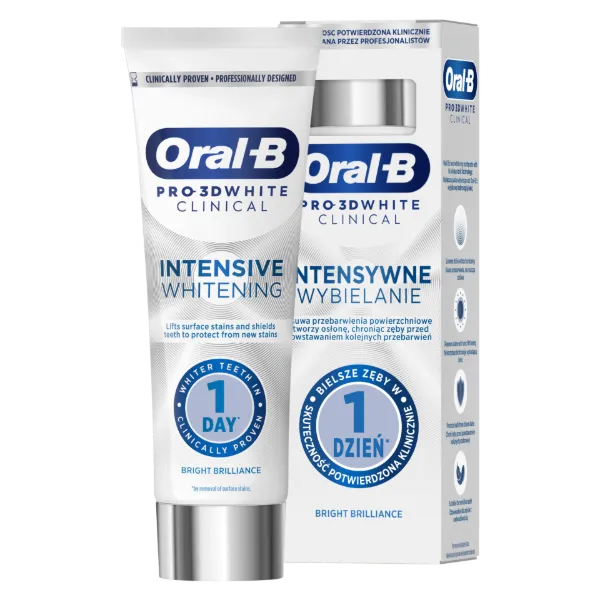 Oral-B Pro 3D White Clinical Bright Brilliance Fogkrém, 75 ml termékhez kapcsolódó kép