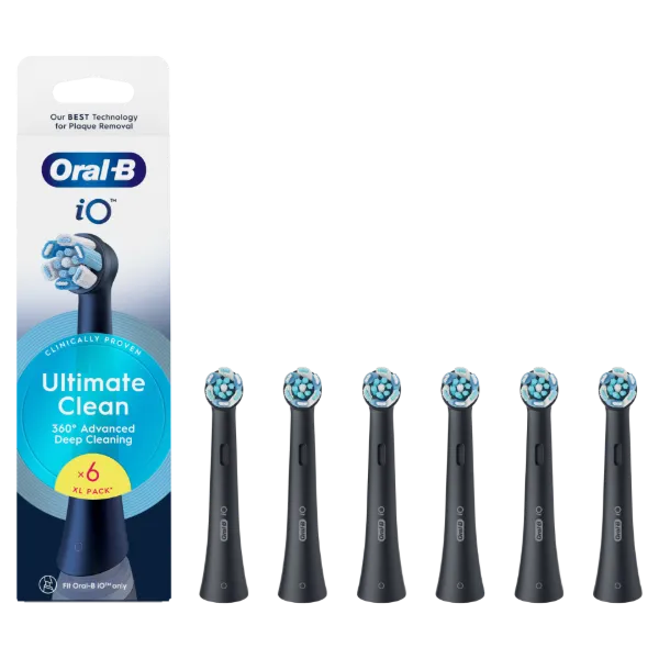 Oral-B iO Series Ultimate Clean, Fekete, Eredeti Fogkefefej, CrissCross Sörték, 6 termékhez kapcsolódó kép
