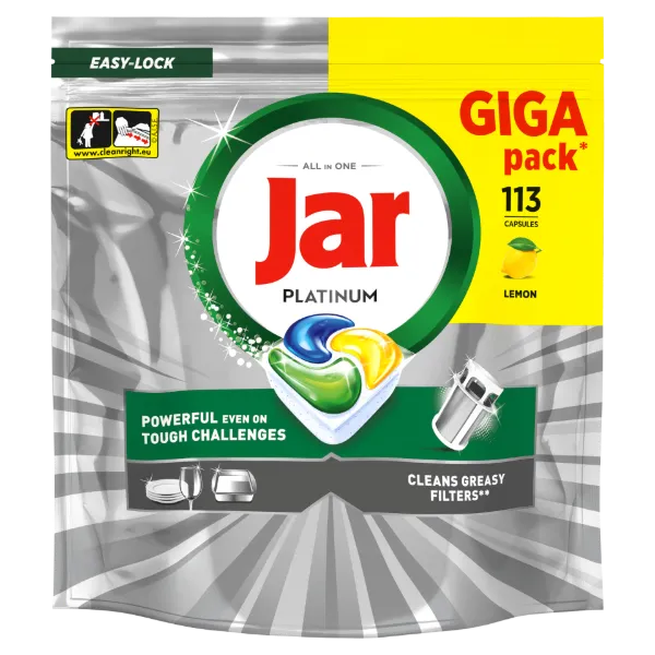 Jar Platinum Mosogatókapszula, Lemon, , 113 Mosogatókapszula termékhez kapcsolódó kép