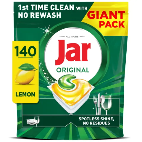 Jar Original Mosogatókapszula, Lemon, 140 Mosogatókapszula, Újramosogatás Nélkül termékhez kapcsolódó kép