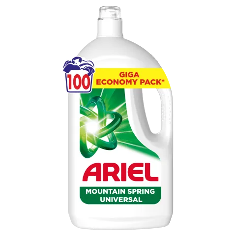 Ariel Mountain Spring Universal Folyékony Mosószer, 4.5 l, 100 Mosáshoz termékhez kapcsolódó kép