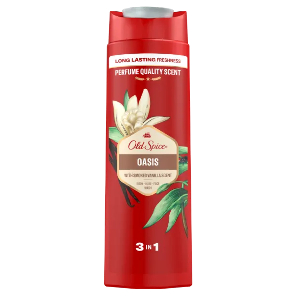 Old Spice Oasis Férfi Sampon és Tusfürdő, Hosszan Tartó Frissesség, 400 ml termékhez kapcsolódó kép