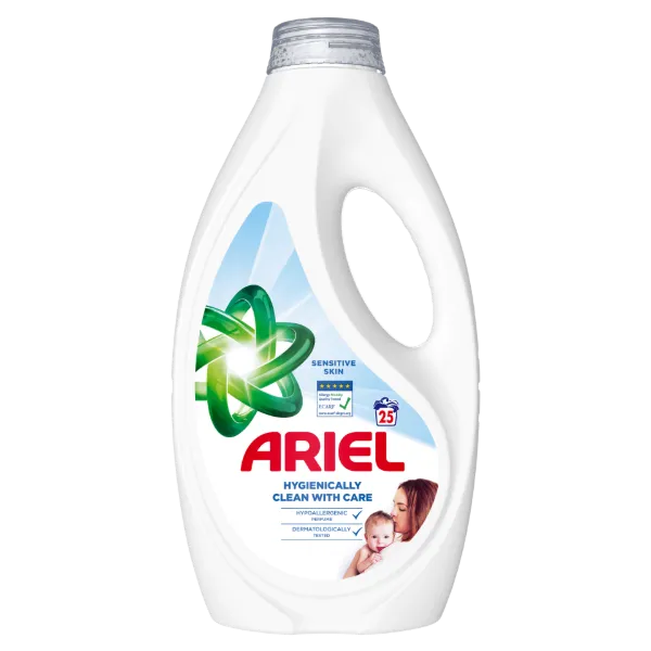 Ariel Sensitive Skin Folyékony Mosószer, 1.125 l, 25 Mosáshoz termékhez kapcsolódó kép