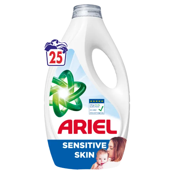 Ariel Sensitive Skin Folyékony Mosószer, 1.125 l, 25 Mosáshoz termékhez kapcsolódó kép