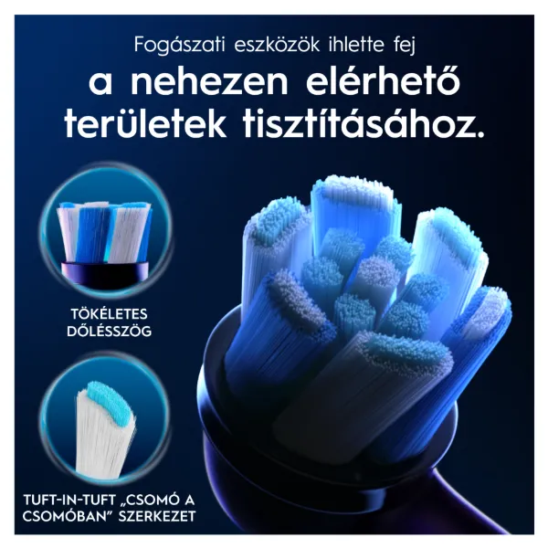 Oral-B iO Series Ultimate Clean, Fekete, Eredeti Fogkefefej, CrissCross Sörték, 8 termékhez kapcsolódó kép