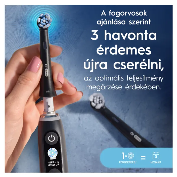 Oral-B iO Series Ultimate Clean, Fekete, Eredeti Fogkefefej, CrissCross Sörték, 8 termékhez kapcsolódó kép