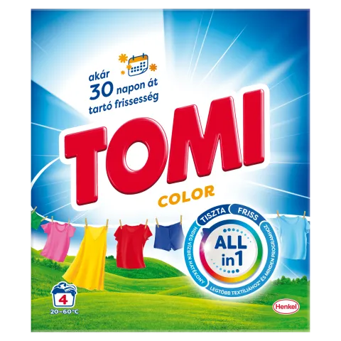 Tomi Color mosószer színes ruhákhoz 4 mosás 200 g termékhez kapcsolódó kép