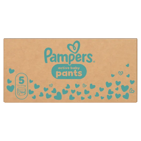 Pampers Active Baby Bugyipelenka, Méret: 5, 164 db Pelenka, 11kg-17kg termékhez kapcsolódó kép