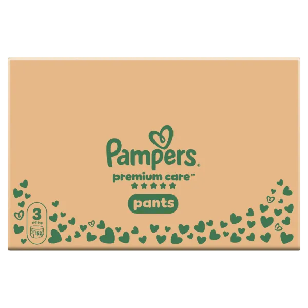 Pampers Premium Care Bugyipelenka, Méret: 3, 152 db Pelenka, 6kg-11kg termékhez kapcsolódó kép