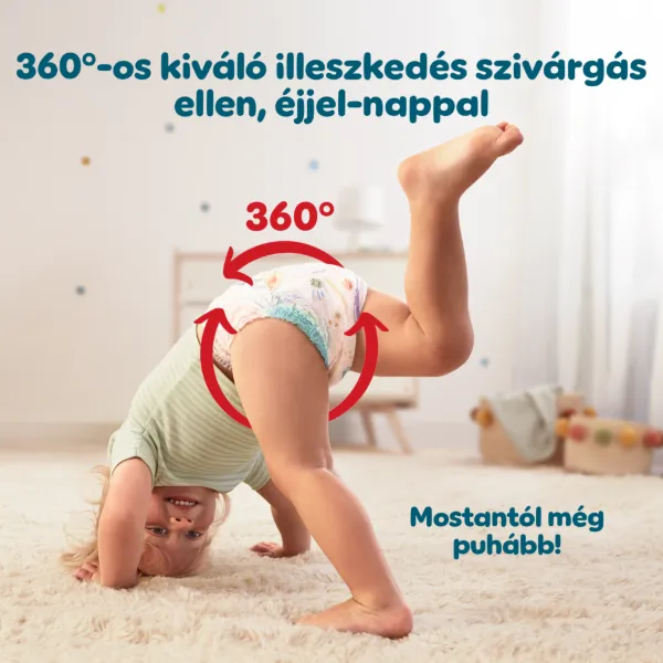 Pampers Active Baby Bugyipelenka, Méret: 4, 186 db Pelenka, 9kg-15kg termékhez kapcsolódó kép