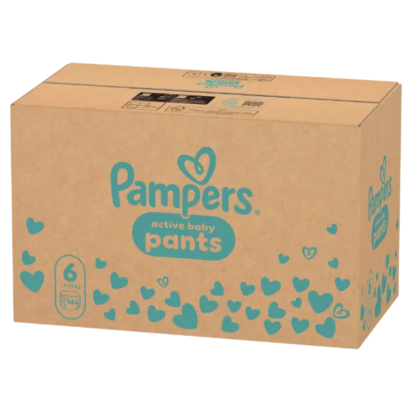 Pampers Active Baby Bugyipelenka, Méret: 6, 144 db Pelenka, 13kg-19kg termékhez kapcsolódó kép
