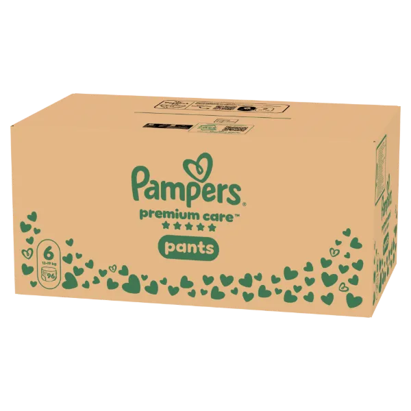 Pampers Premium Care Bugyipelenka, Méret: 6, 96 db Pelenka, 13kg-19kg termékhez kapcsolódó kép