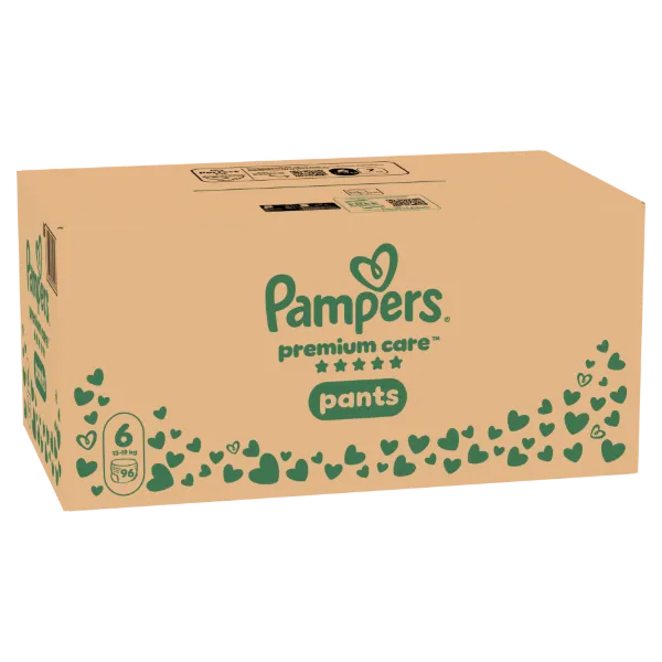 Pampers Premium Care Bugyipelenka, Méret: 6, 96 db Pelenka, 13kg-19kg termékhez kapcsolódó kép