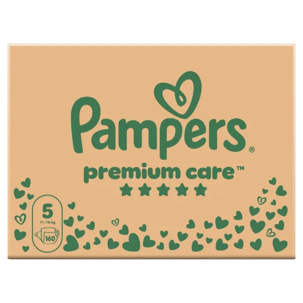 Pampers Premium Care Pelenka, Méret: 5, 160 db, 11kg-16kg termékhez kapcsolódó kép