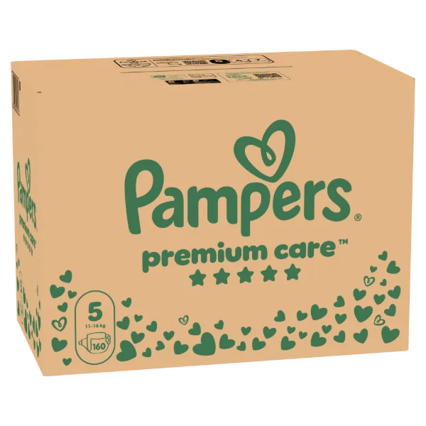 Pampers Premium Care Pelenka, Méret: 5, 160 db, 11kg-16kg termékhez kapcsolódó kép