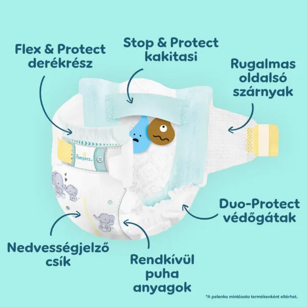 Pampers Premium Care Pelenka, Méret: 7, 120 db, 15kg+ termékhez kapcsolódó kép