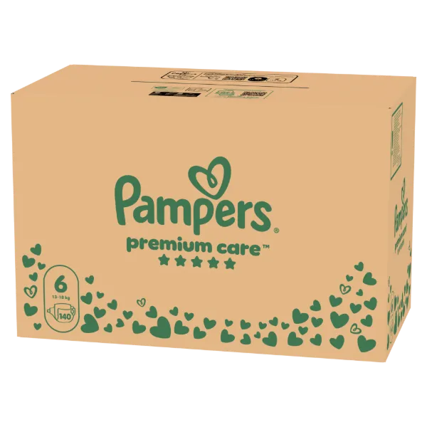 Pampers Premium Care Pelenka, Méret: 6, 140 db, 13kg-18kg termékhez kapcsolódó kép
