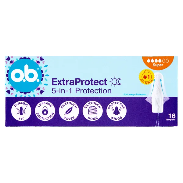 o.b. ExtraProtect Super tampon 16 db termékhez kapcsolódó kép