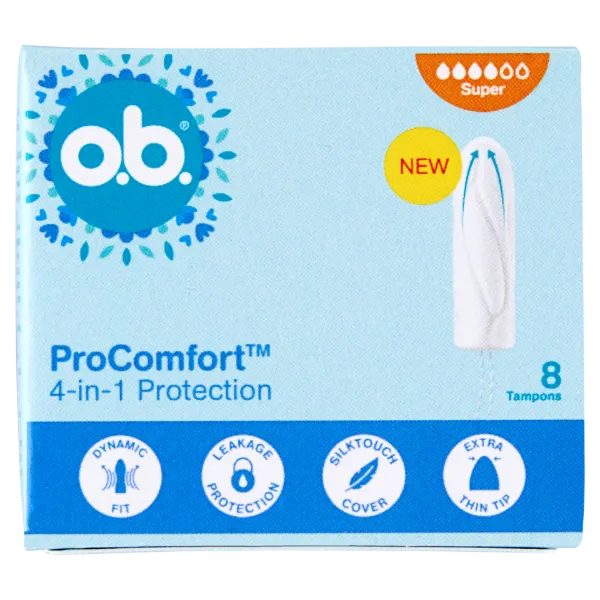 o.b. ProComfort Super tampon 8 db termékhez kapcsolódó kép