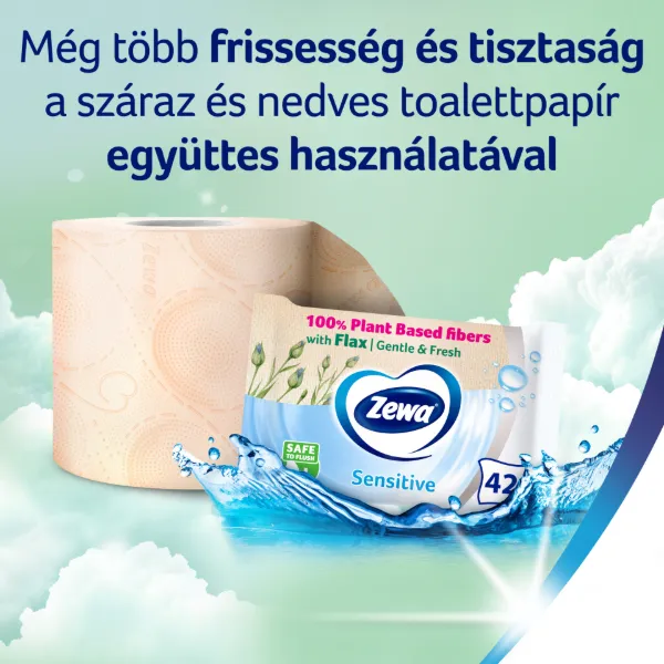 Zewa Deluxe Cashmere Peach 3 rétegű toalettpapír 4 tekercs termékhez kapcsolódó kép