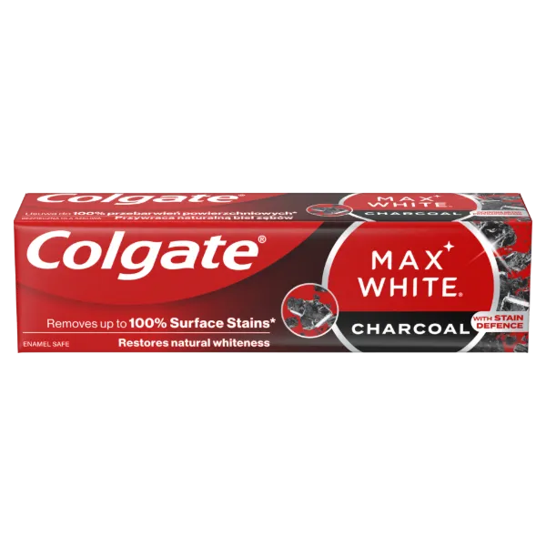 Colgate Max White Charcoal fogfehérítő fogkrém 75 ml termékhez kapcsolódó kép