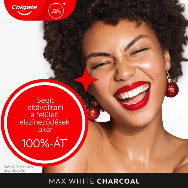 Colgate Max White Charcoal fogfehérítő fogkrém 75 ml termékhez kapcsolódó kép
