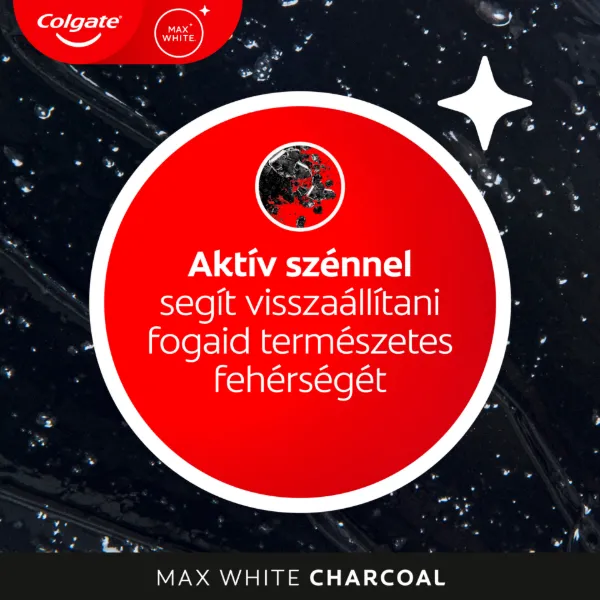 Colgate Max White Charcoal fogfehérítő fogkrém 75 ml termékhez kapcsolódó kép