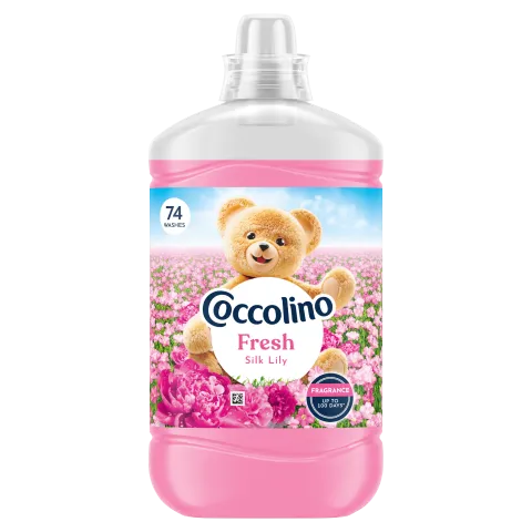 Coccolino Fresh Silk Lily öblítőkoncentrátum 74 mosás 1702 ml termékhez kapcsolódó kép