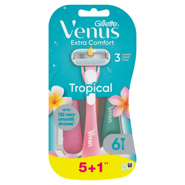 Gillette Venus Extra Comfort Tropical Eldobható Borotva, 6 Db/Csomag termékhez kapcsolódó kép