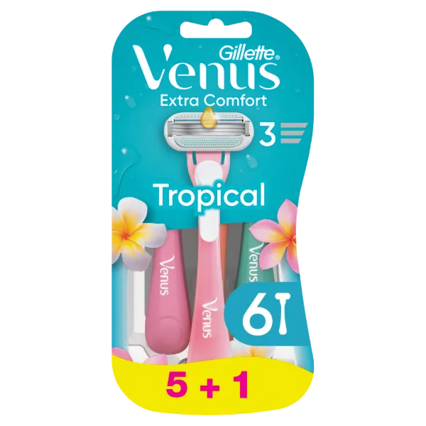 Gillette Venus Extra Comfort Tropical Eldobható Borotva, 6 Db/Csomag termékhez kapcsolódó kép