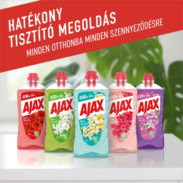 Ajax Flower Fiesta Lagoon Flowers Türkiz általános tisztítószer 1000 ml termékhez kapcsolódó kép