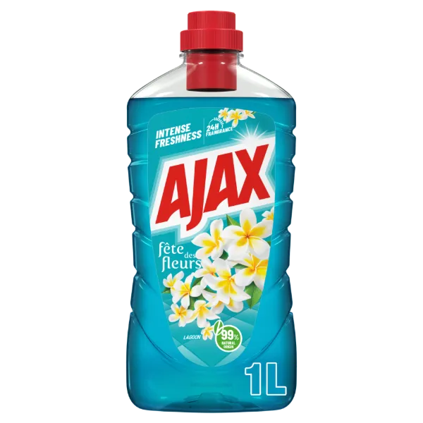 Ajax Flower Fiesta Lagoon Flowers Türkiz általános tisztítószer 1000 ml termékhez kapcsolódó kép