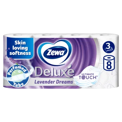Zewa Deluxe Lavender Dreams toalettpapír 3 rétegű 8 tekercs termékhez kapcsolódó kép
