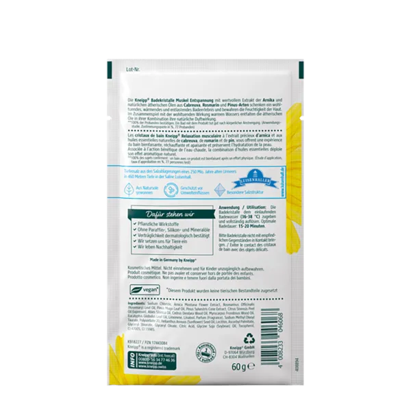 Kneipp Fürdőkristály 60 g Ízület- és izomlazító termékhez kapcsolódó kép