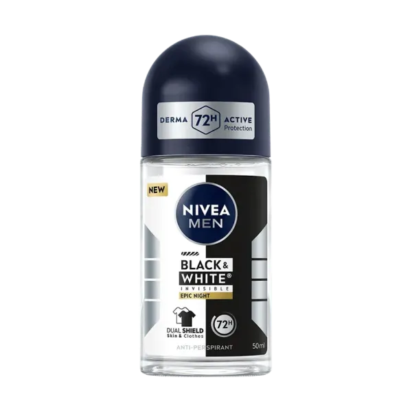 Nivea Men Golyós dezodor 50 ml Black & White Invisible Epic Night termékhez kapcsolódó kép