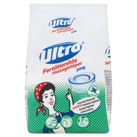 Ultra fertőtlenítős mosogatópor 500 g termékhez kapcsolódó kép