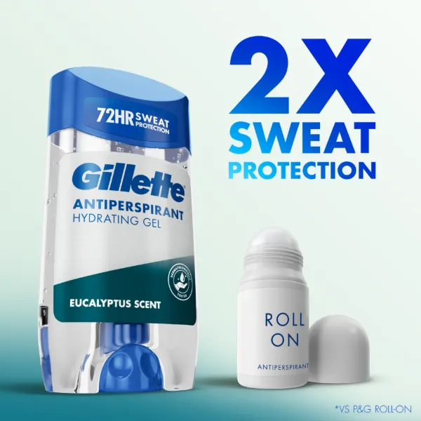 Gillette Eucalyptus Scent Izzadásgátló Hidratáló Gél Férfiaknak, 70 ml termékhez kapcsolódó kép