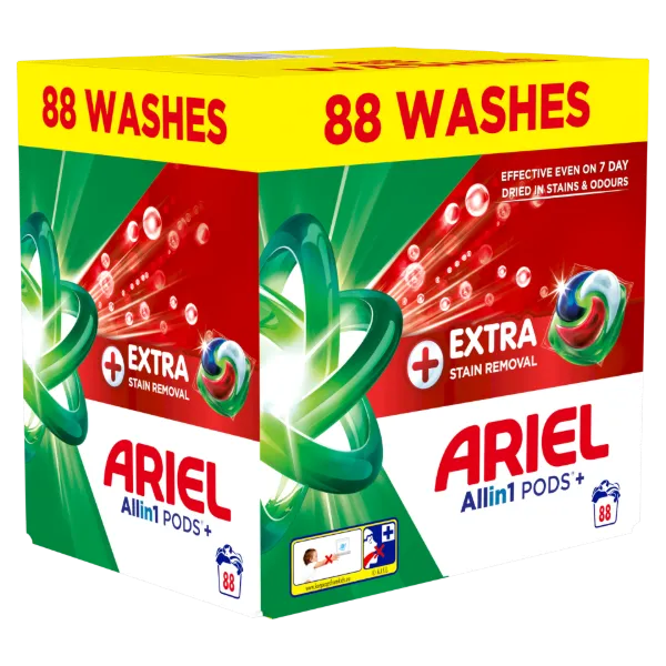 Ariel Allin1 PODS +Extra Folteltávolító Hatású Mosókapszula, 88 Mosáshoz termékhez kapcsolódó kép